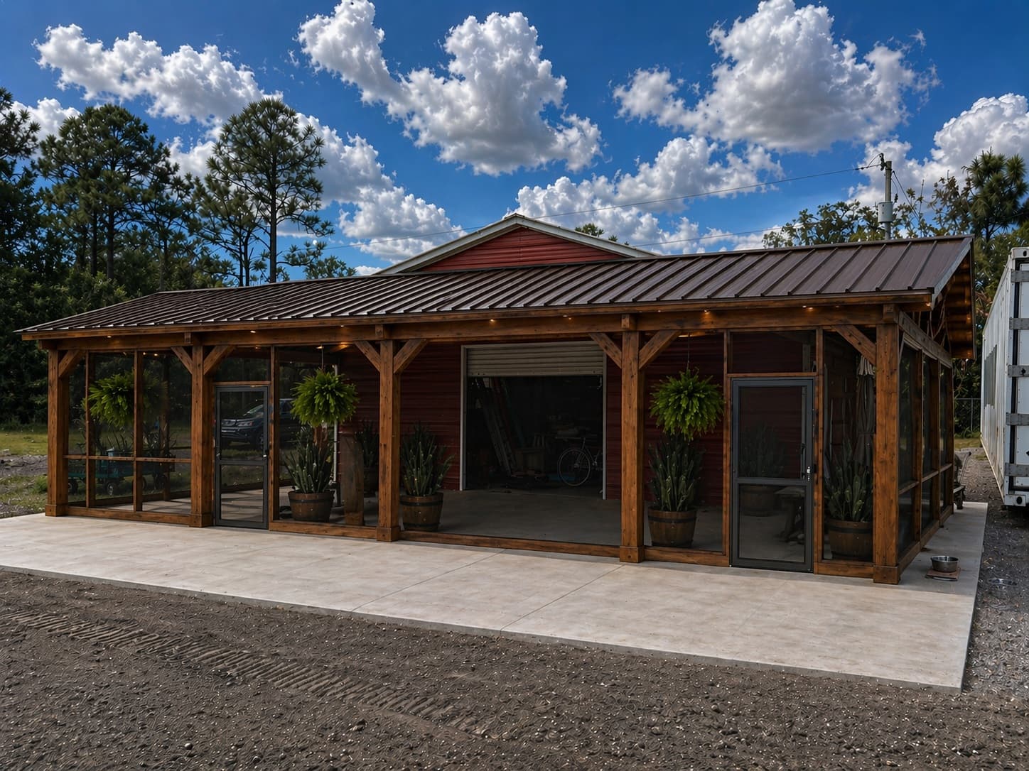 The Red Barn — conceptual rendering as a finished adoption space